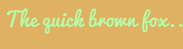 Image with Font Color B5FBA6 and Background Color E0B162